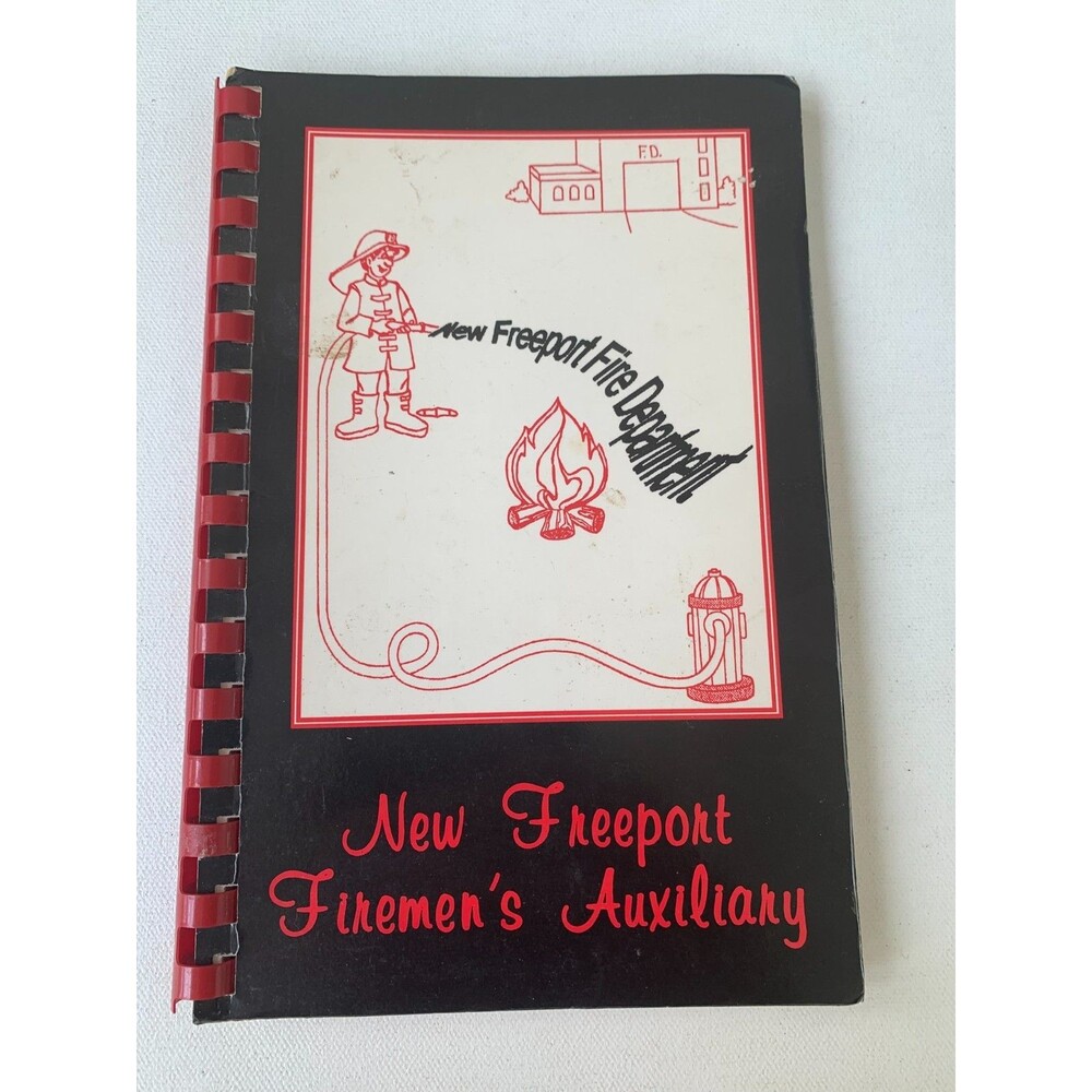 Vintage 1996 New Freeport Firemen's Auxiliary Cookbook Pennsylvania